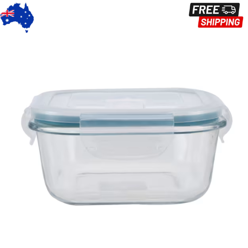 Glass Food Storage Containers Leak Proof Airtight Lid Glass Meal Prep Lunch Box* - Picture 1 of 4