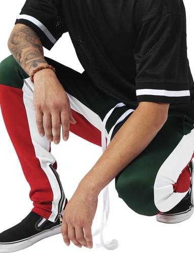 Pantaloni da uomo da pista jogger hip hop polilaterale cerniera alla caviglia cordino lungo techno - Foto 12 di 57