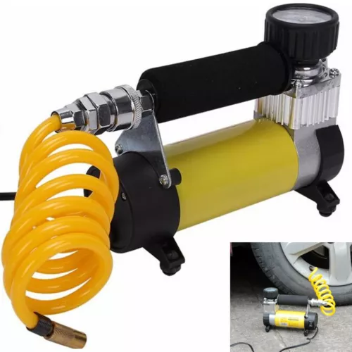 Electric Car Tire Inflator Pump Air Compressor Pressure Table Cigarette Lighter