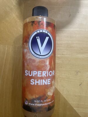 V vash- Superior Shine Car Wax. 16 OZ FL. Premium Auto Care Wax