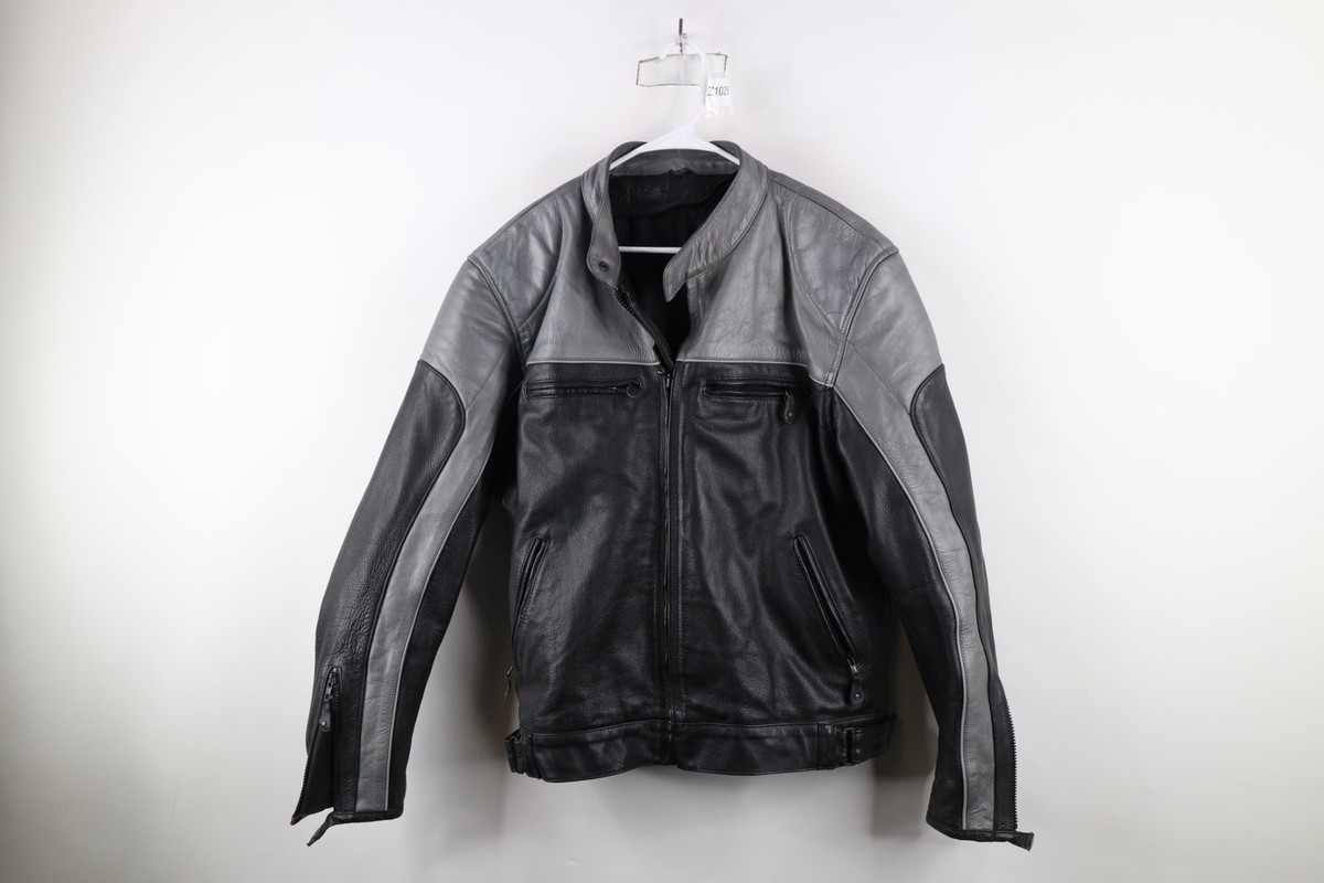 ジャケット・アウター 90s vintage single riders leather jacket 90S Vintage Leather Single Rider Jacket L With Liner Black