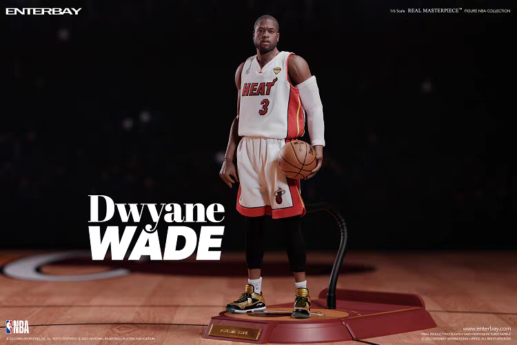NBA W・リード フィギュア In Stock ENTERBAY NBA Basketball 1/6 Dwyane Wade Action