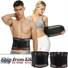 Men & Women Waist Trainer Body Shaper Tummy Control Belt Belly Girdle Cincher US