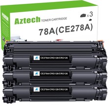 3PK Black CE278A 78A Toner Cartridges Fits for HP LaserJet P1606dn M1536dnf MFP