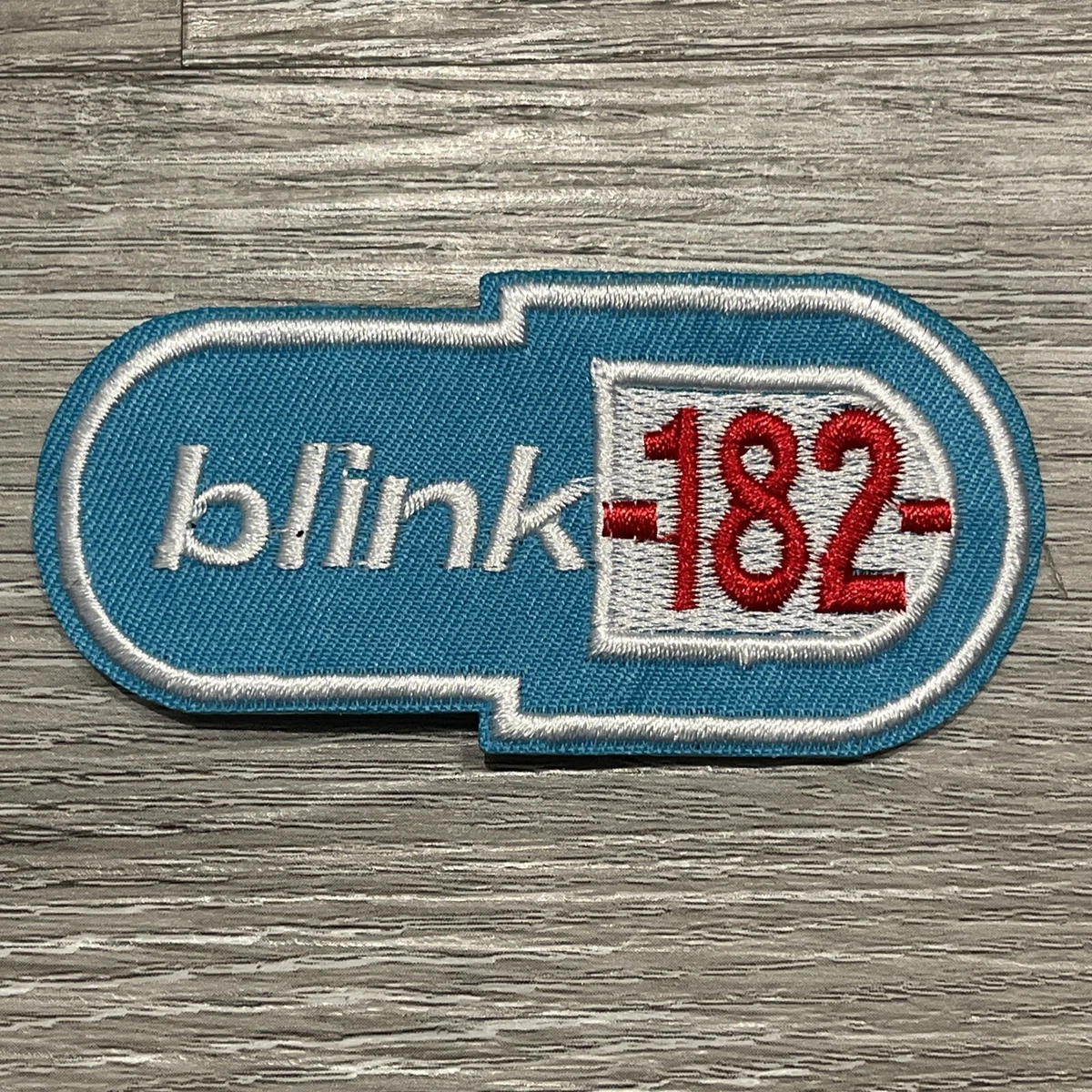 Blink 182 Embroidered Iron On Patch 1.5x3.5 Inch