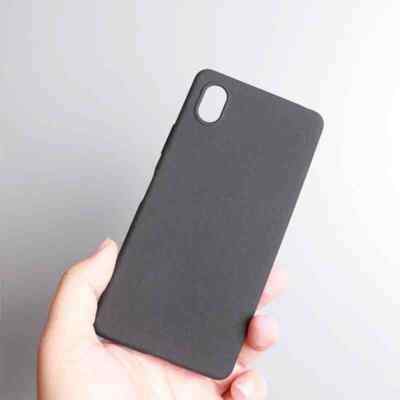 For Sony Xperia Ace 3 Ace III Sandstone Matte Soft Silicone TPU Back Case Cover