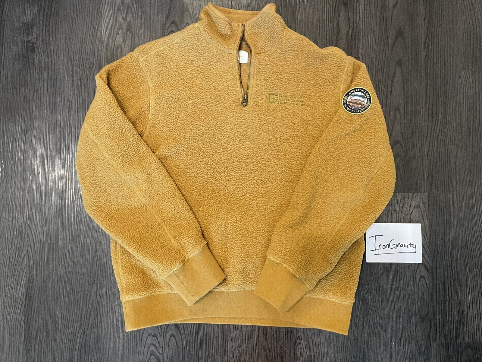 Porsche x Aime Leon Dore ALD Fleece Quarter Zip Pullover Size ...