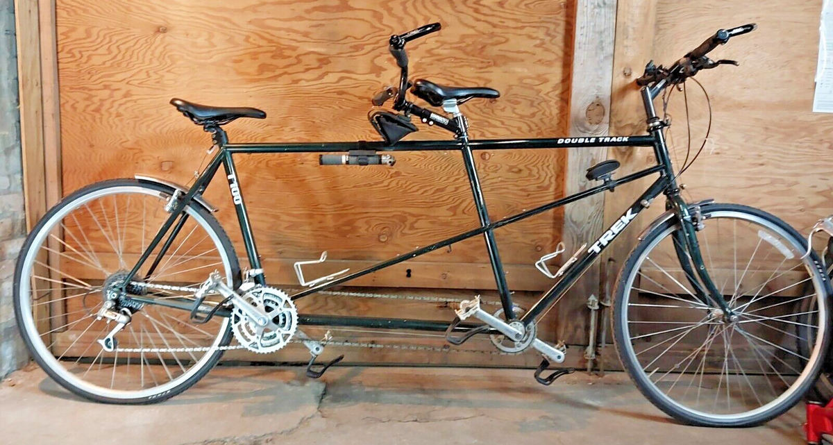 Trek 1100 Tandem Road Bike XL Large Steel 63cm 57cm Deore DX XT WI USA Made 1995 | eBay Trek 1100 Tandem Road Bike XL Large Steel 63cm 57cm Deore DX XT WI USA Made 1995 | eBay