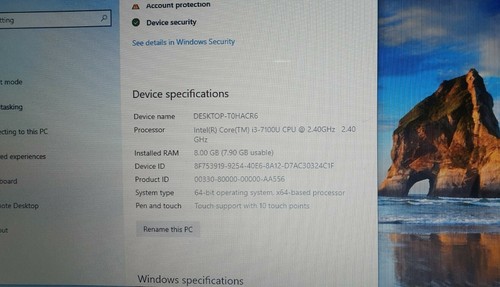 Hp probook I3 7th Gen - 8 GB - 500 Gb Touchscreen Windows 10 - Picture 2 of 7