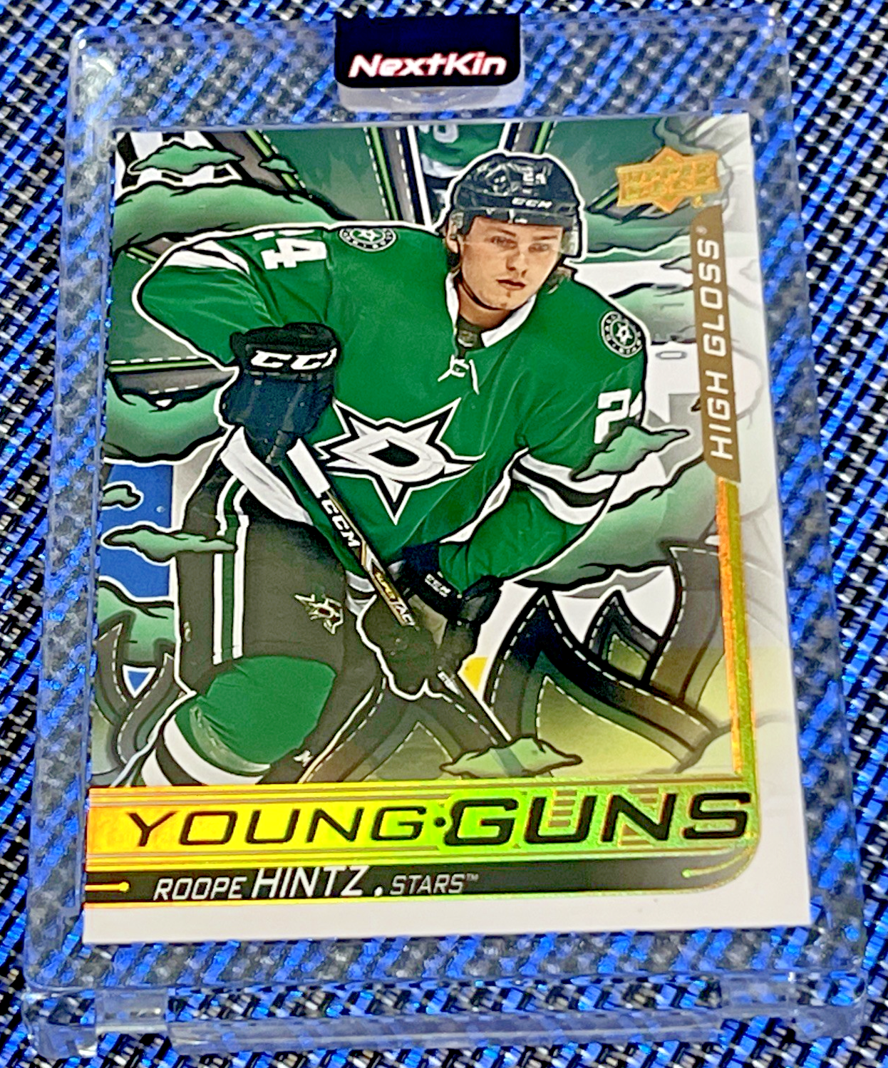 2024-25 UPPER DECK SERIES 2 RENEWED YOUNG GUNS HIGH GLOSS /10 #202 ROOPE HINTZ