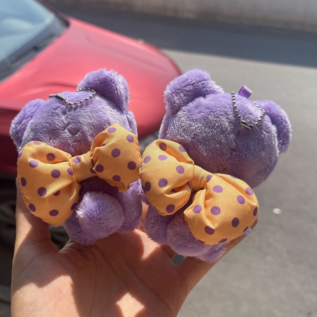 Ateez Sun Sannyanyi Purple Cat Kitty Plush Doll Keychain Mascot
