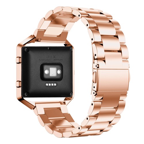 Edelstahl Klappverschluss Uhr Armband Armband + Rahmen für Fitbit Blaze - Bild 19 von 21