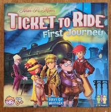 Ticket to Ride First Journey Board Game Age 6+ Days of Wonder Trains Complete