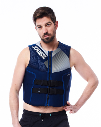 Jobe Schwimmweste Dual Life Vest - Professionelle Wasserski-Weste Blau S/M
