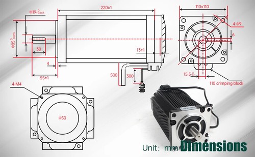 Kit de servo controlador híbrido Nema23 Nema34 Nema42 motor paso a paso de circuito cerrado 2Nm-20Nm - Imagen 30 de 33