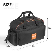 Storage Bag For Dj Accessories Equipment Case With Padded Bottom and Divdiers