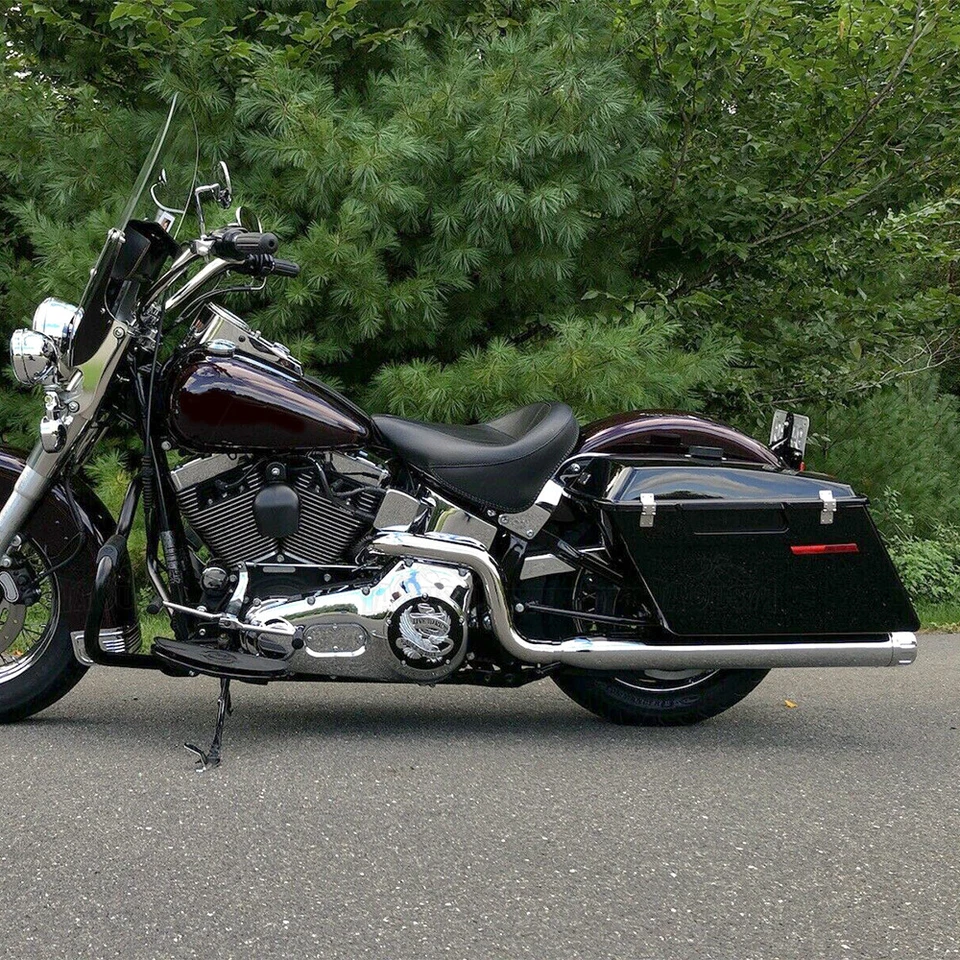 Tubo de escape silenciadores antideslizantes Road King 1995-2016 para Harley Touring Bagger 3,5" Foto 2 de 4