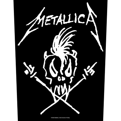 METALLICA BACK PATCH: SCARY GUY: cartoon doodle Official Licensed Merch fun gift