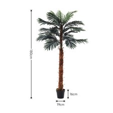 UK Large Artificial Palm Tree in Pot Fake Plant Outdoor Garden Home Office Decor