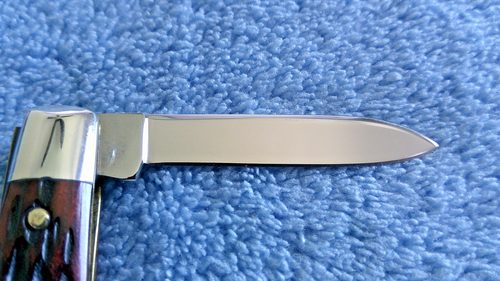 Case 1965-1969 Unused 62042 Pretty Red Bone Swell-Center Pen Knife - Picture 15 of 20