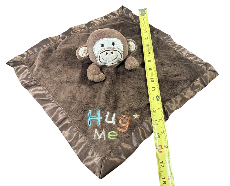Circo Baby Peluche Marrón Mono Abrazame Manta de Seguridad Nunu Chupete Foto 3 de 4