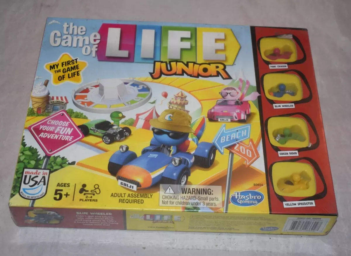  Hasbro Gaming The Game of Life Junior Board Game for Kids Ages  5 and Up,Game for 2-4 Players : Toys & Games