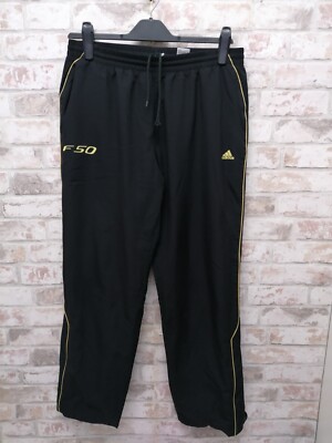 Adidas Clima365 F50 black tracksuit bottoms size UK