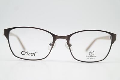 Crizal Deauville Bronze Brown Oval Eyeglasses Frame New