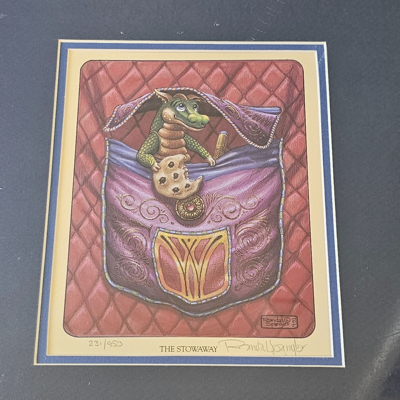 Randal Spangler Limited Edition Print Stowaway 231/950 Fantasy Dragon ...