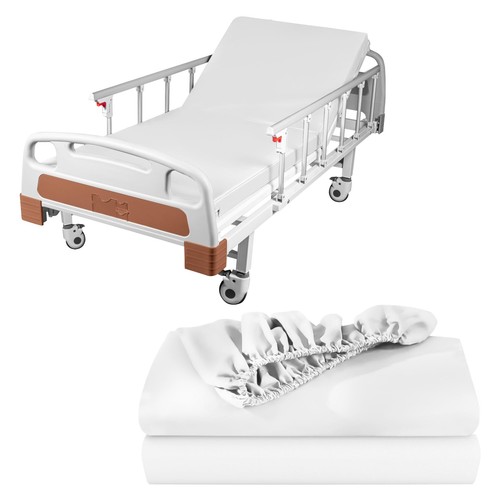 Linteum Textile 2 Pack White 42"x84"x14" Fitted Bariatric Hospital Bed