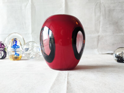 Rare Vintage Bohemian Czech Crystalex Novy Bor Art Glass Vase