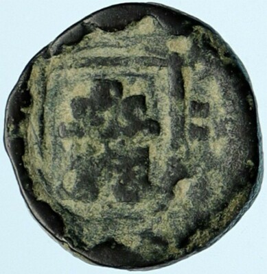 1680 SPAIN King Charles II Antique LION & CASTLE Spanish 2