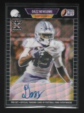 2021 Leaf Pro Set Metal Dazz Newsome RC Rookie Auto Autograph /25