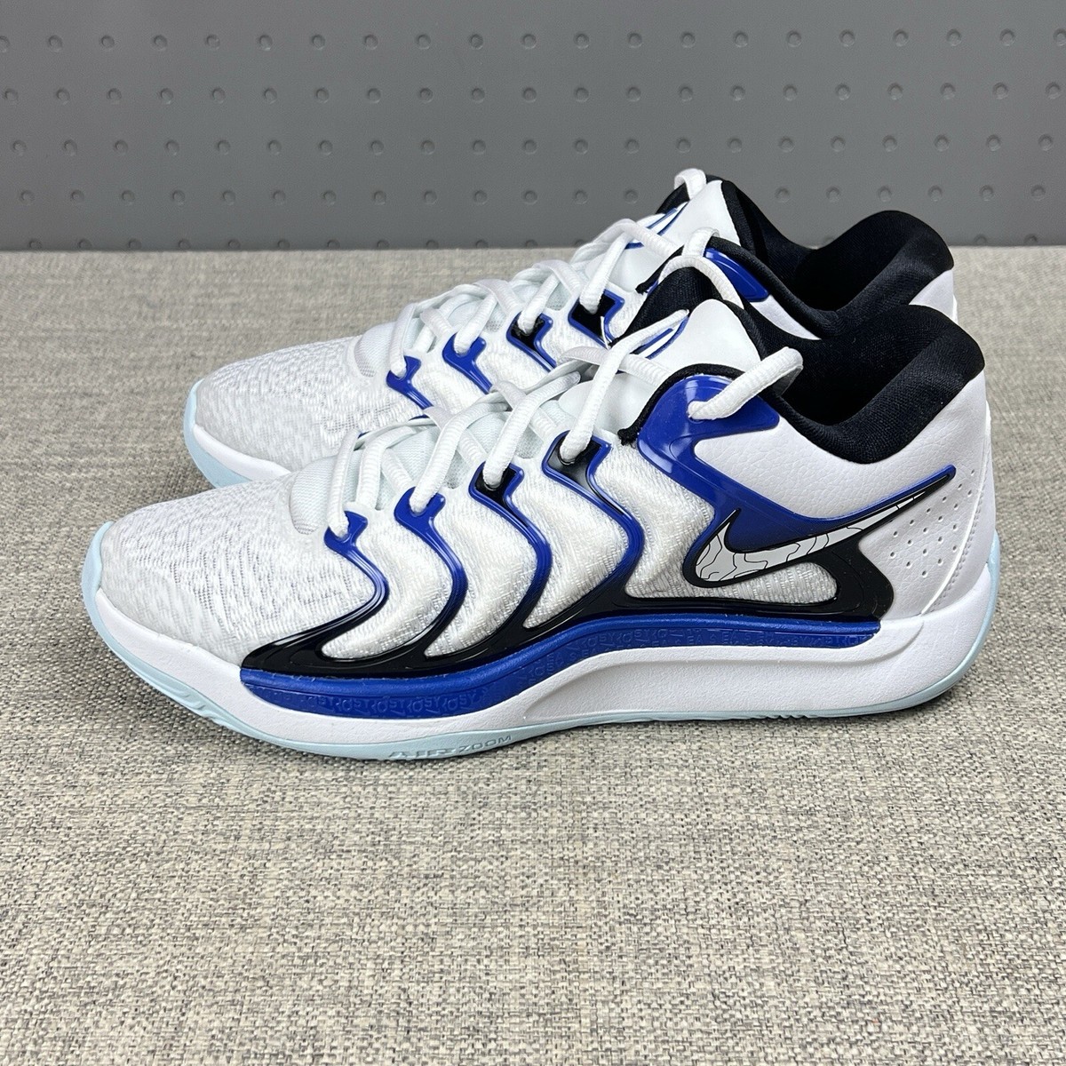 NIKE KD17バスケットボールシューズ ホワイト/ブルー27cm Nike KD17 'Penny' White Royal Blue New Basketball Shoes