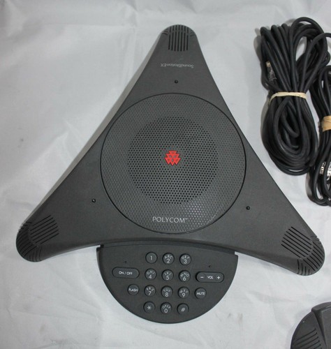 Polycom Soundstation EX Conference Phone 2201-00696 + Wall Module & Ext Mic 0069 - Picture 2 of 6