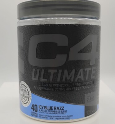 Cellucor C4 Ultimate Pre-Workout / 40 Servings / Icy Blue Razz