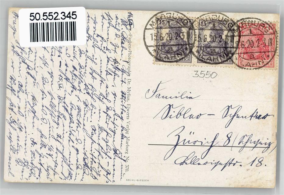 50552345 - 3550 Marburg Schloss | eBay