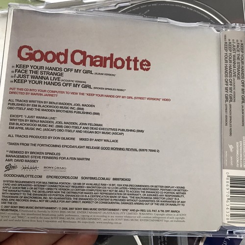 Good Charlotte CD Singles Bulk 00s Punk Rock Music Australian Editions Live x7 - Picture 4 of 9