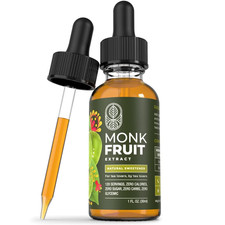 MONK FRUIT SWEETENER LIQUID - MONK FRUIT EXTRACT - No Erythritol, Zero Calories