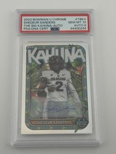 2023 Bowman U Chrome Shedeur Sanders The Big Kahuna Auto #41/150 PSA 10 Auto 8
