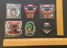 Zestaw 6 łatek Marvel Legion Kolekcjonerów Korpus Kolekcjonerski Czarna Manta Zielona Strzała