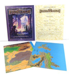 Dungeons Dragons FR2 Moonshae Has Map 1st Printing 1987 TSR 9217 Original