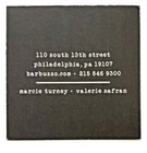 SHIPS FREE! Restaurant card: BARBUZZO, Philadelphia, 2.25" sq. Fish in a glass! — photo 2
