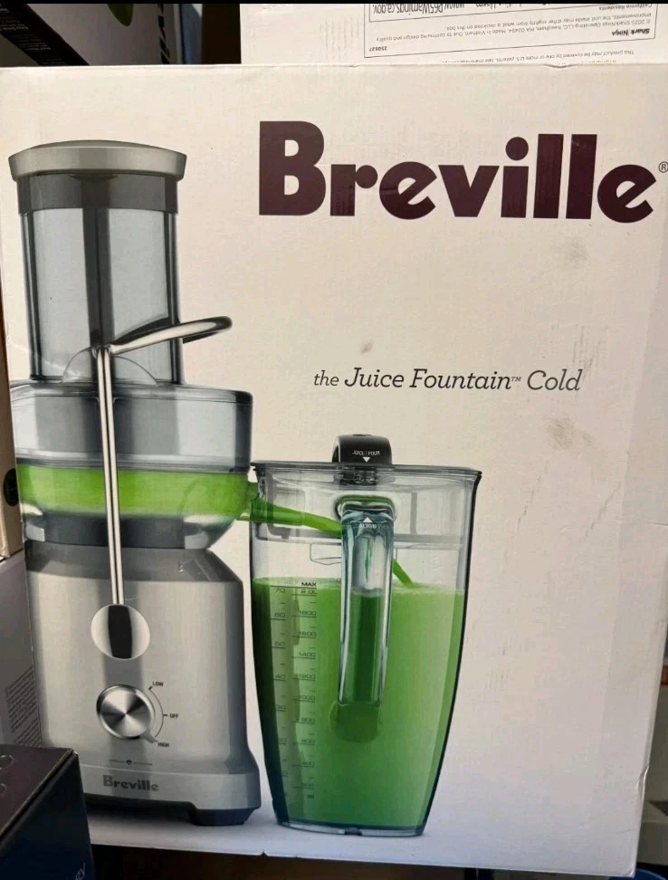 Breville Juice Fountain Cold Centrifugal Juicer - Silver (BJE430SILUSC) - New