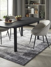 Next Home - Textured Boarder Grey Rug 170cm X 120cm Good Condition