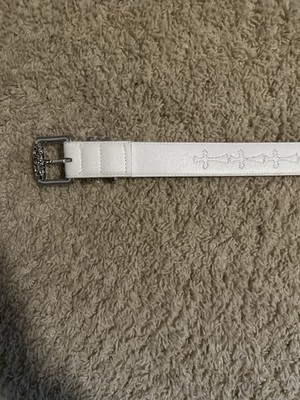 Chrome Hearts White Cross Patches Roller Belt Size 30 | eBay