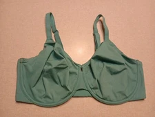 Bare Necessities Bra 42DDD Unlined Full Coverage Blue Underwire