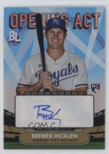 2023 Topps Big League Opening Act Blue Foil Brewer Hicklen #OAA-HIC Auto d4v