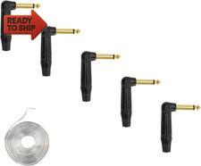 1/4" Audio Plugs 6.35Mm Plug TS Male 1/4 Inch Solder Type Mono Plug, Heavy Duty