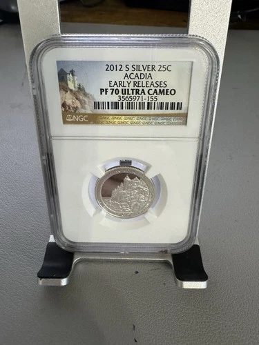 2012 S Silver Acadia National Park quarter NGC PF 70 Ultra Cameo Early Release!